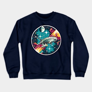 Spaceship in outer space Crewneck Sweatshirt